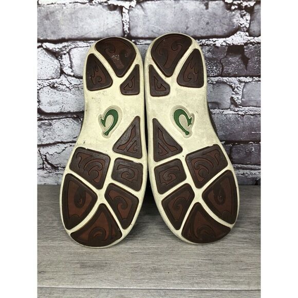 Olukai Nohea Mesh Mustang Lime Textile Slip On Casual Sneakers Men Sz 8M US/41EU - Picture 13 of 16